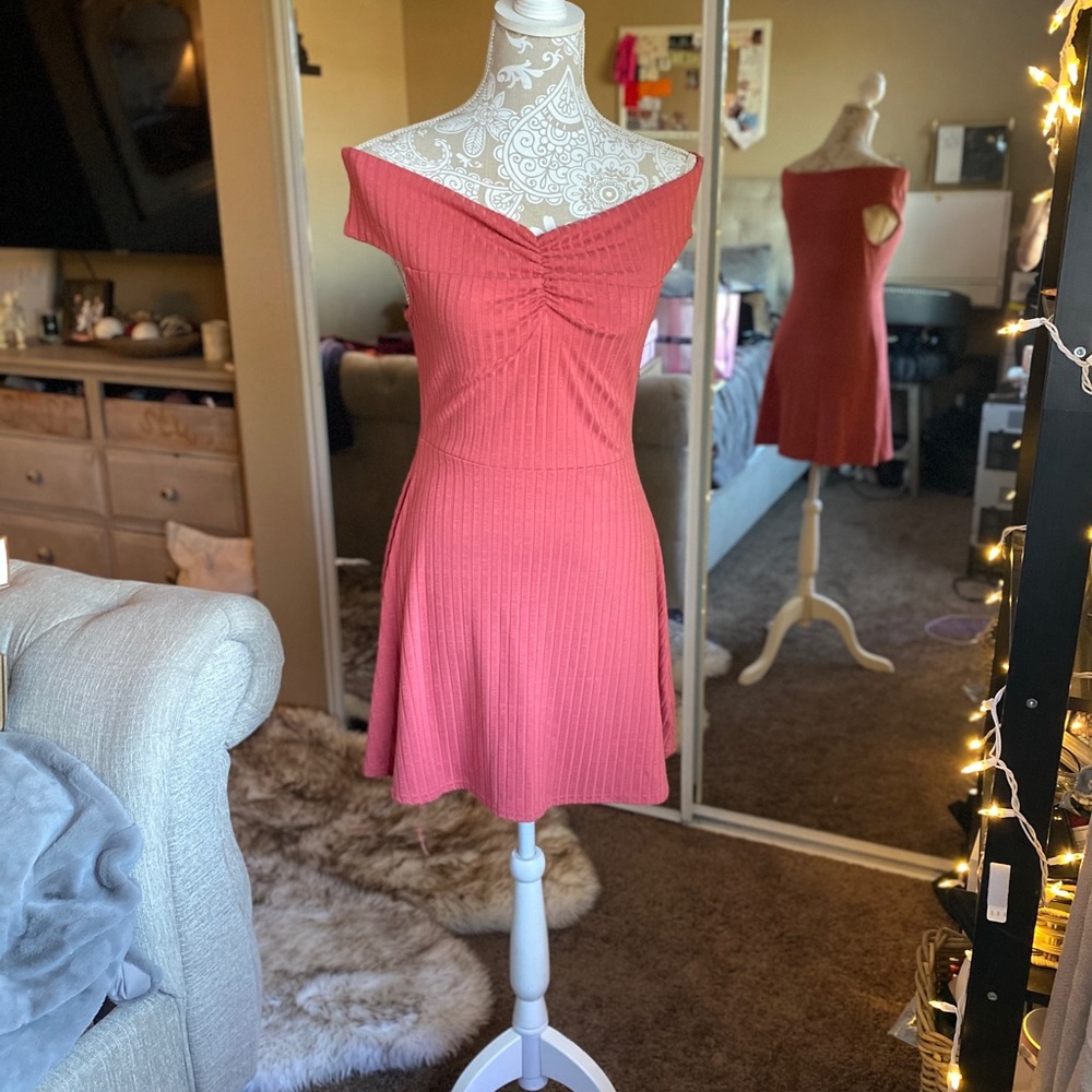 Used Forever 21 Knit Dress - Orange (S/M)